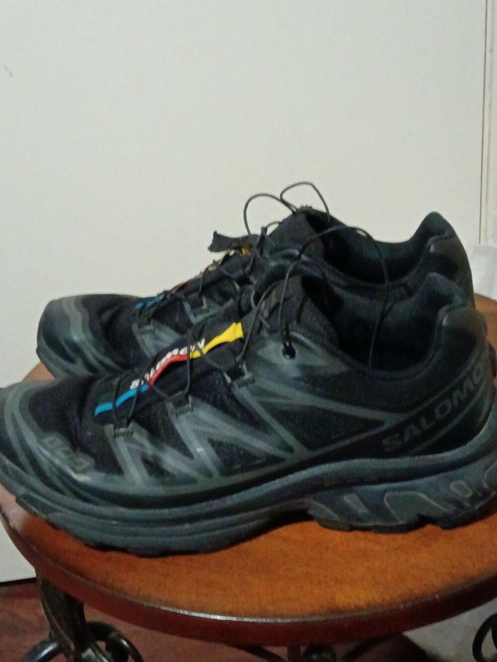 Salomon XT-6 Men's Black Low Top Lace-Up Athletic Sneakers Style 410866 Size 8 - Picture 8 of 16